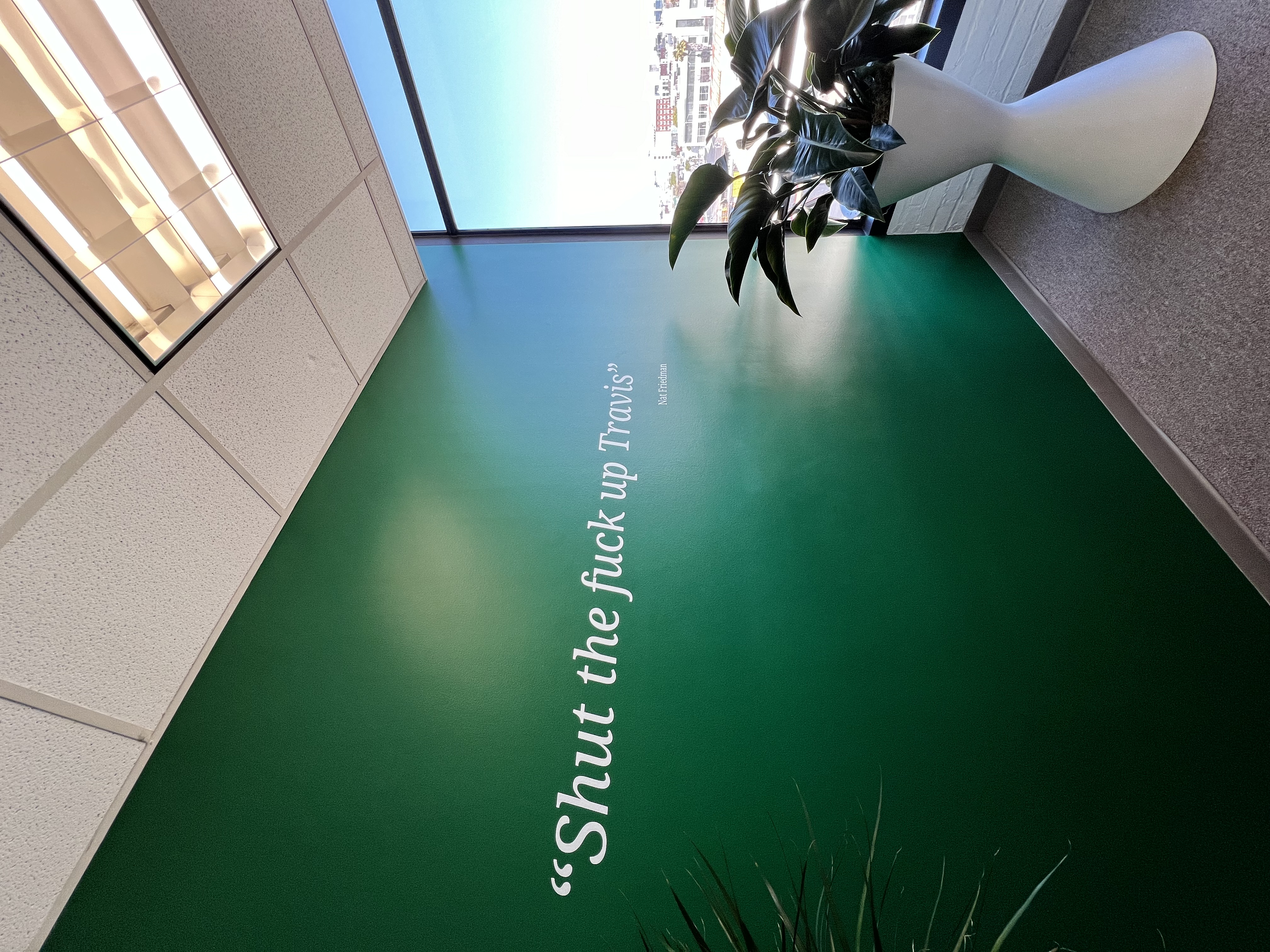 Wall art inside the SolarisAI workspace
